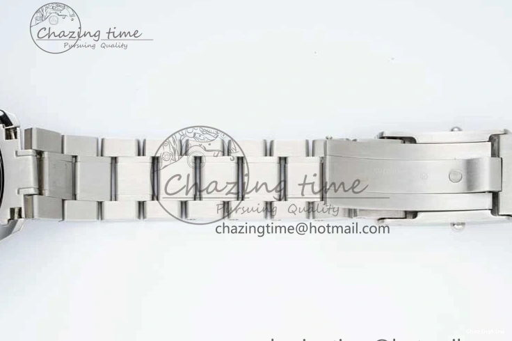 0405 UrbanChic Speedmaster Racing Master SS HKF Best Edition Blue Black Dial on SS Bracelet A 7808